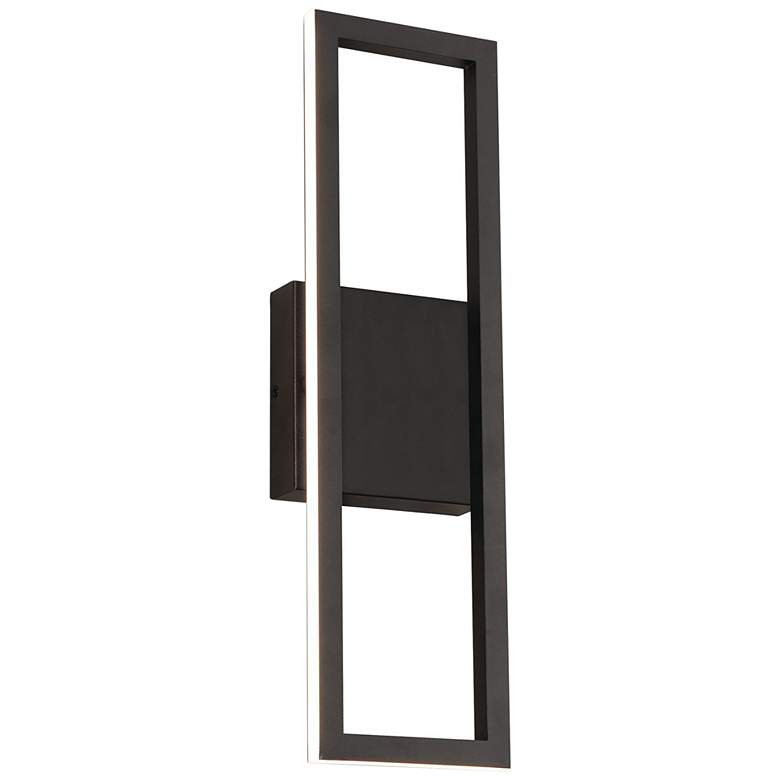 Image 1 AFX Cole 18" High Black Finish Modern LED Wall Sconce Light