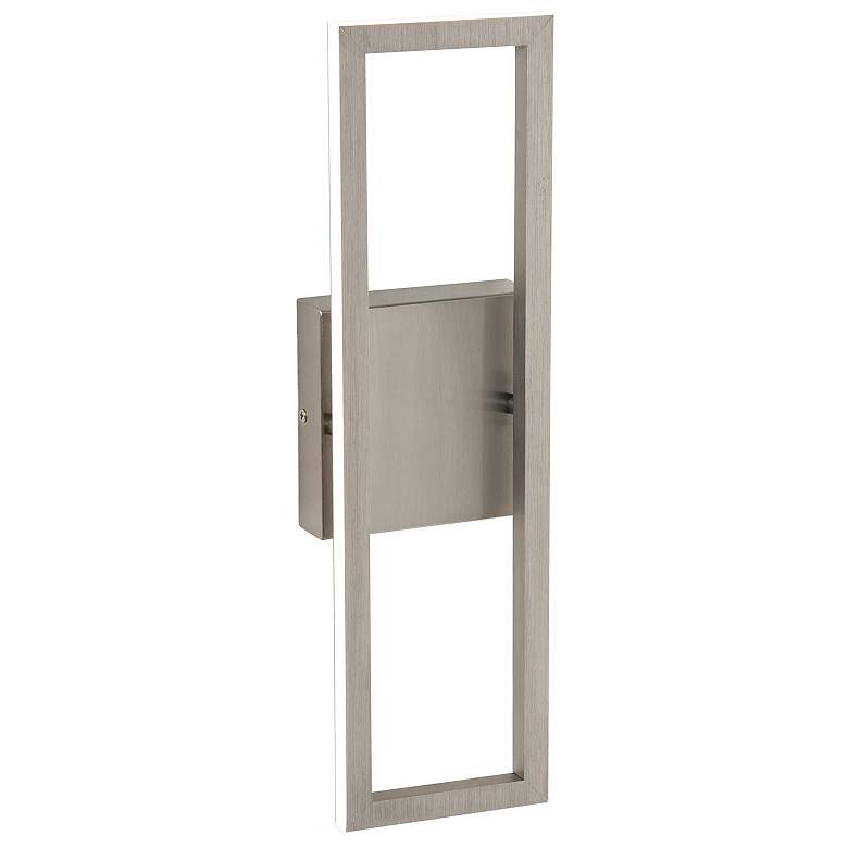Image 1 AFX Cole 18" High Satin Nickel Finish Modern LED Wall Sconce Light