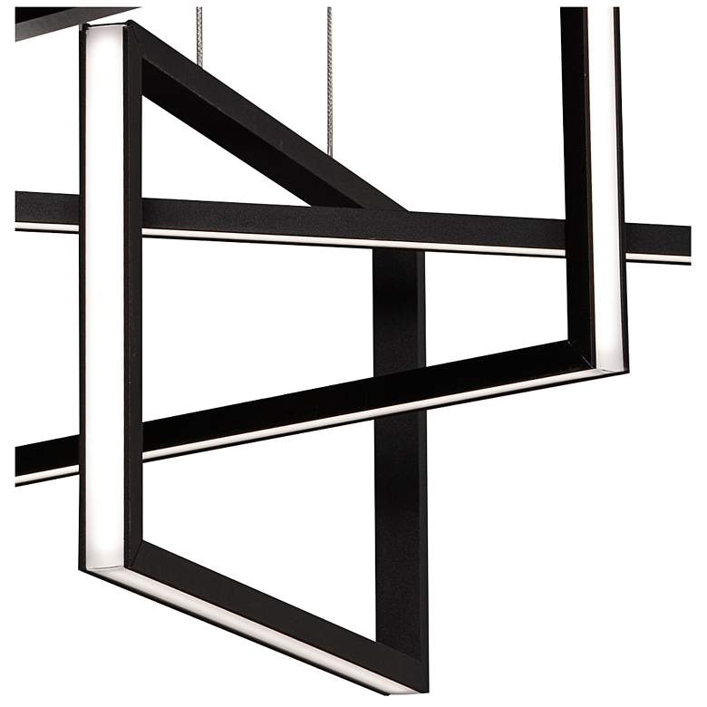 Image 3 AFX Cole 24" Wide Black 3-Light LED Modern Pendant Light more views