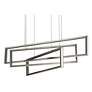 1_AFX Cole 39" 3-Light Satin Nickel LED Modern Linear Island Pendant