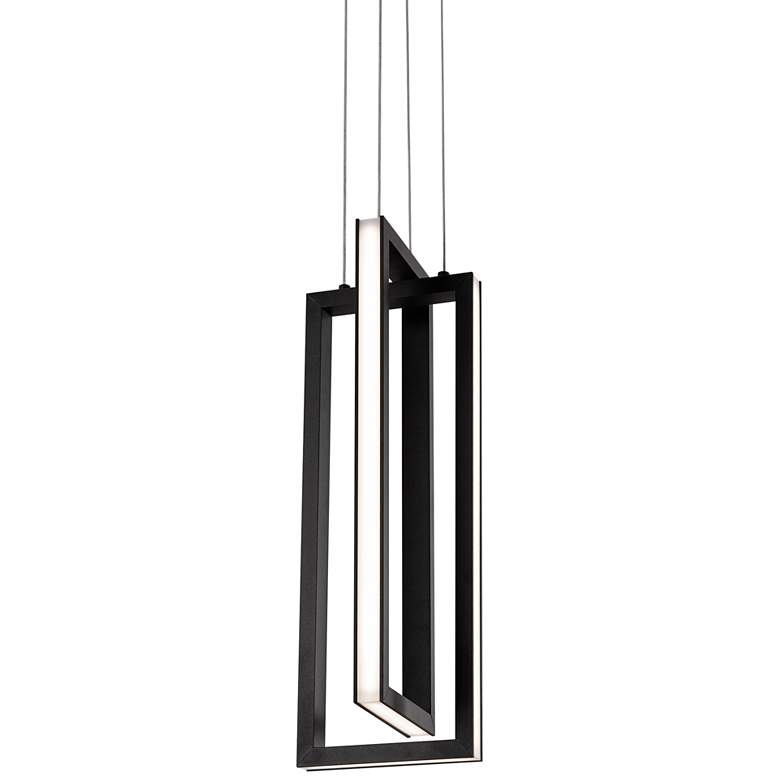 Image 2 AFX Cole 6" Wide Black 2-Light Modern LED Mini Pendant Light