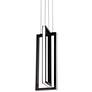 AFX Cole 6" Wide Black 2-Light Modern LED Mini Pendant Light