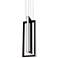 AFX Cole 6" Wide Black 2-Light Modern LED Mini Pendant Light