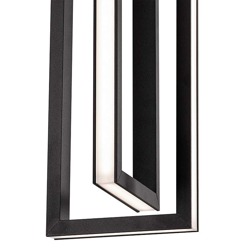 Image 3 AFX Cole 6" Wide Black 2-Light Modern LED Mini Pendant Light more views