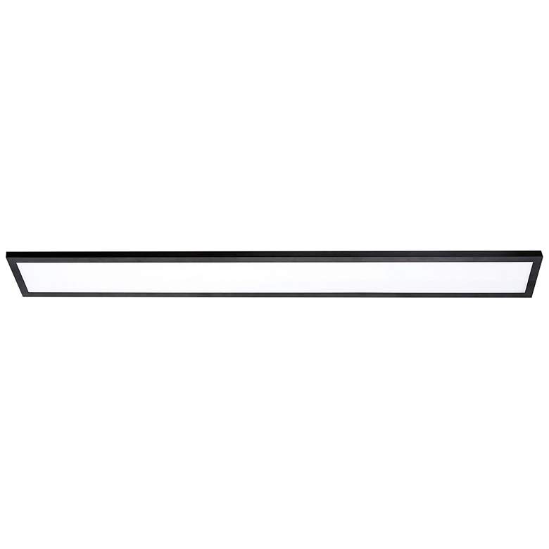 Image 3 AFX Delgado 48" Wide Black and White Linear Panel LED Ceiling Light