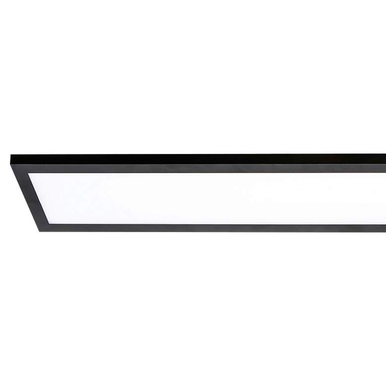 Image 4 AFX Delgado 48" Wide Black and White Linear Panel LED Ceiling Light more views