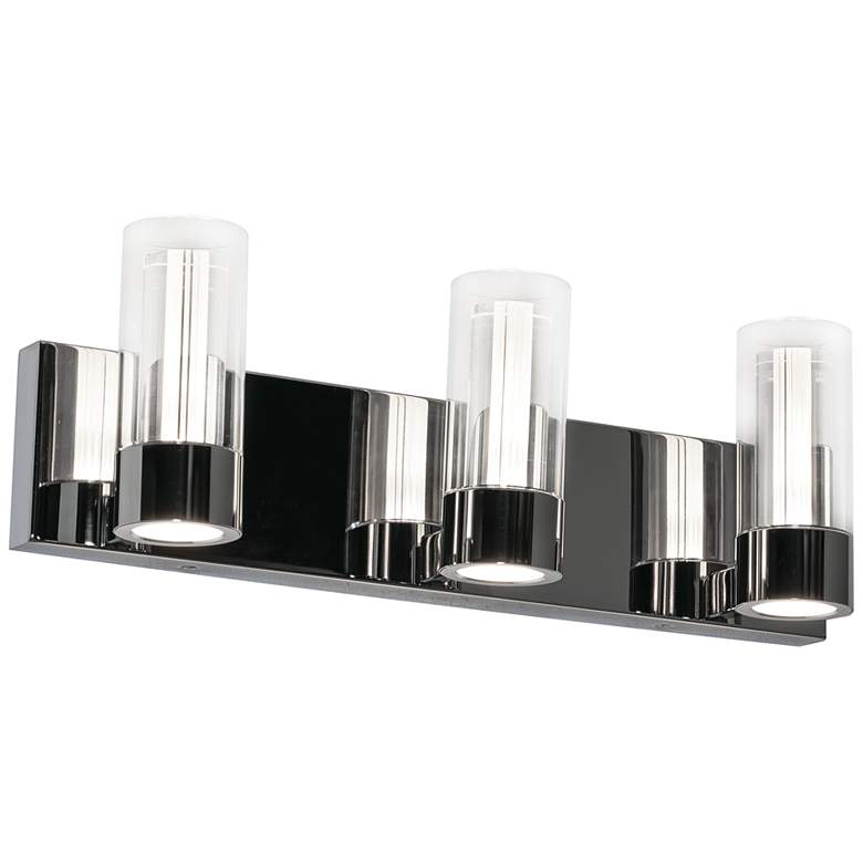 Image 2 AFX Delphia 19 3/4" Wide Polished Chrome 3-Light LED Bath Light