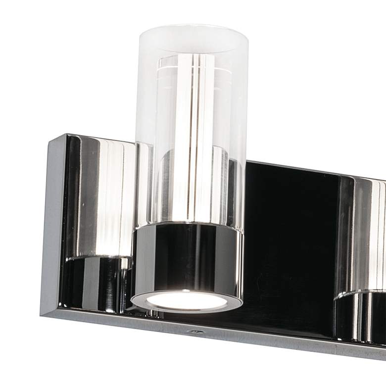 Image 4 AFX Delphia 19 3/4" Wide Polished Chrome 3-Light LED Bath Light more views