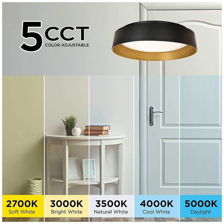 Image 2 AFX Duncan 15.5" Wide Modern LED Flushmount Ceiling Light more views
