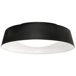 AFX Duncan 15" Wide LED Black and White Dome Ceiling Light