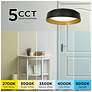 Thumbnail2 of AFX Duncan 20" Black and Gold Finish LED Flush Mount Ceiling Light more views