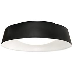 AFX Duncan 20" Wide LED Black and White Dome Ceiling Light