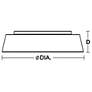 5_AFX Duncan 20" Wide LED Black and White Dome Ceiling Light more views