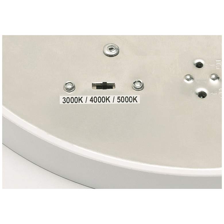 Image 2 AFX Edge 12" Wide Black Round 5 CCT LED Flush Mount more views