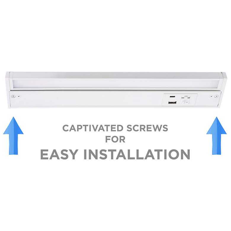 Image 7 AFX Elena 32" Wide White LED Under Cabinet Light more views