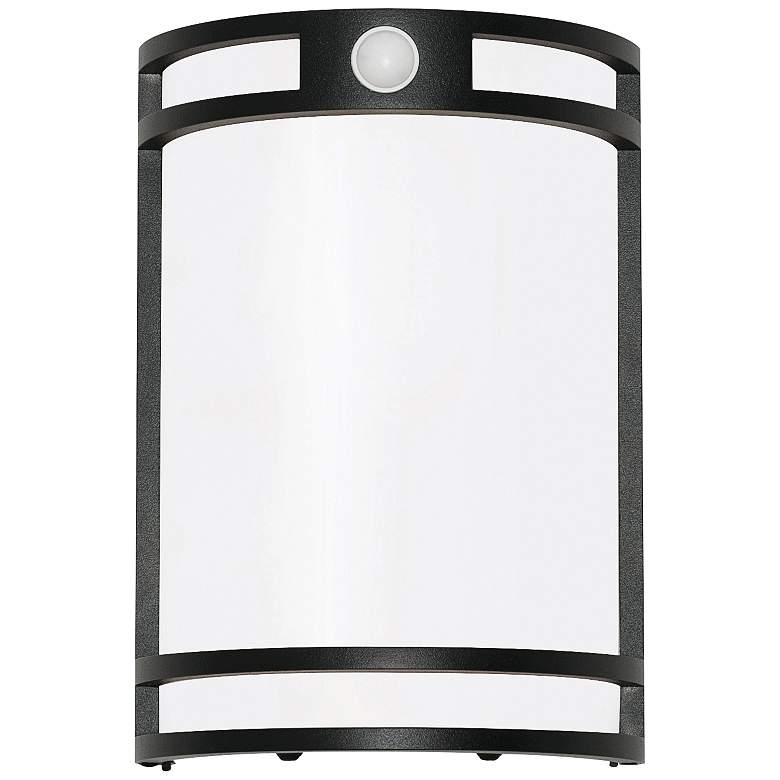 Image 1 AFX Elston 10" High Black Finish Dusk to Dawn Outdoor LED Light