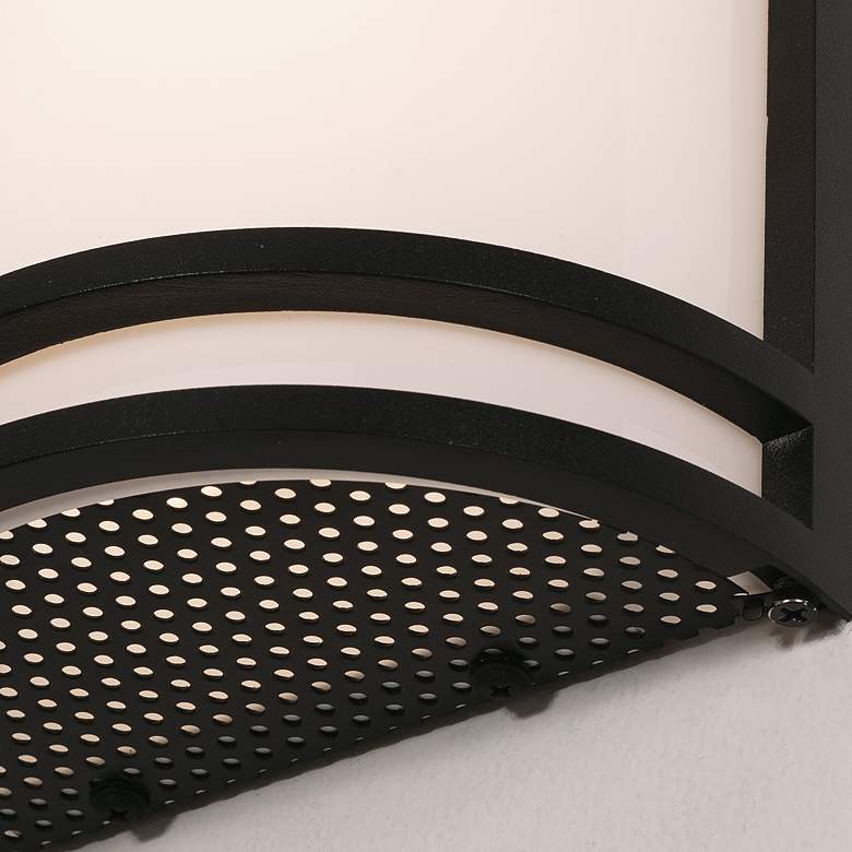 Image 3 AFX Elston 18" High Black Finish Dusk to Dawn Outdoor LED Light more views