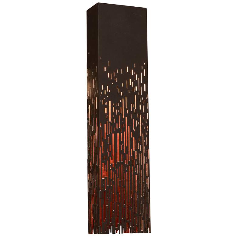 Image 1 AFX Embers 19 inch High Black LED Wall Sconce