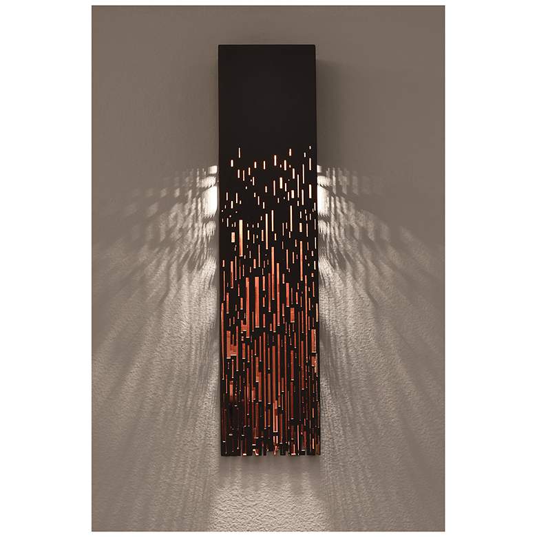 Image 6 AFX Embers 19" High Black LED Wall Sconce more views