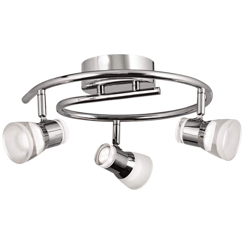 Image 1 AFX Gage 3-Light Polished Chrome LED Track Fixture