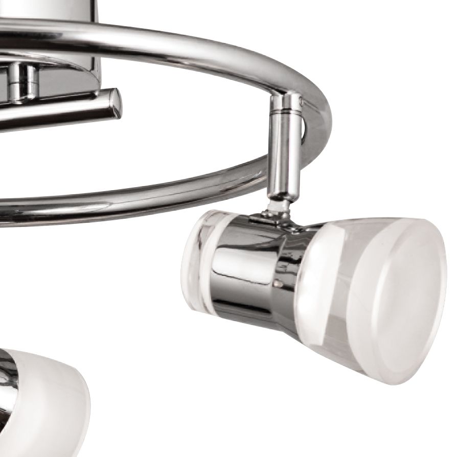 Image 2 AFX Gage 3-Light Polished Chrome LED Track Fixture more views