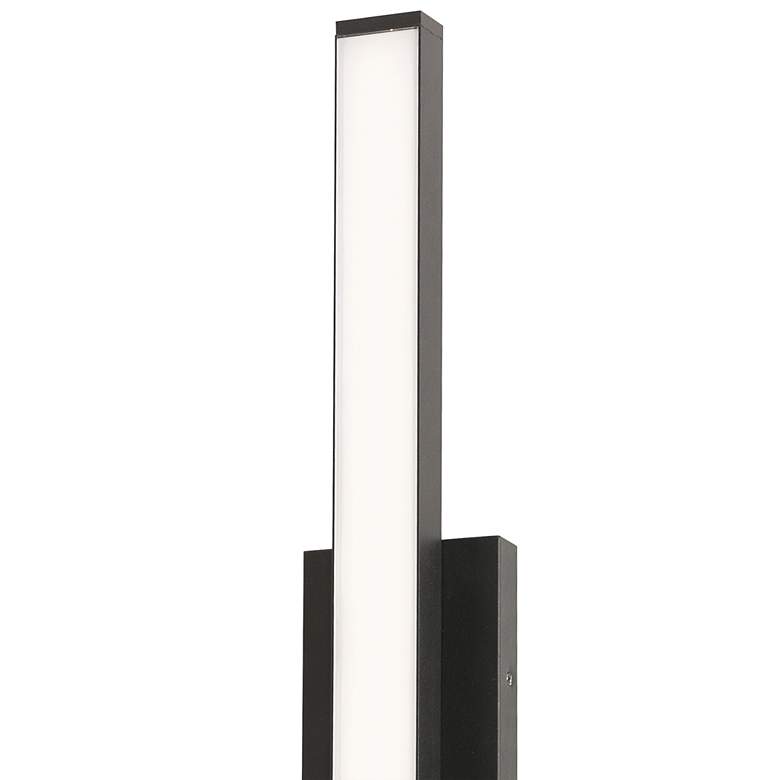 Image 3 AFX Gale 24" Black Finish Rectangular LED Outdoor Wall Sconce Light more views