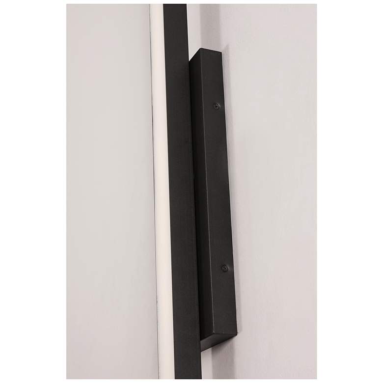 Image 5 AFX Gale 24" Black Finish Rectangular LED Outdoor Wall Sconce Light more views