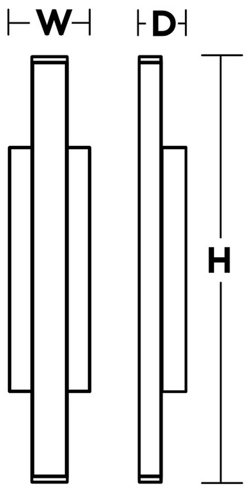 AFX Gale 24" Black Finish Rectangular LED Outdoor Wall Sconce Light in scene