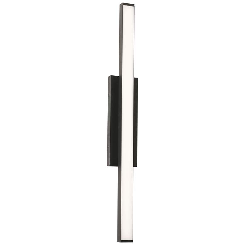 Image 2 AFX Gale 36 inch High Modern Outdoor LED Wall Sconce in Black