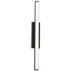 AFX Gale 36&quot; High Modern Outdoor LED Wall Sconce in Black