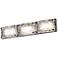 AFX Glacier 22" Polished Chrome Clear Rippled Glass LED Bath Light
