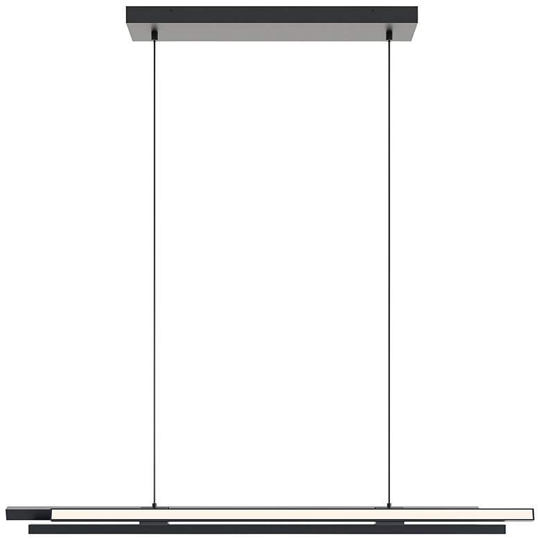 Image 1 AFX Indra 44 inch Wide Black Finish Modern LED Linear Pendant