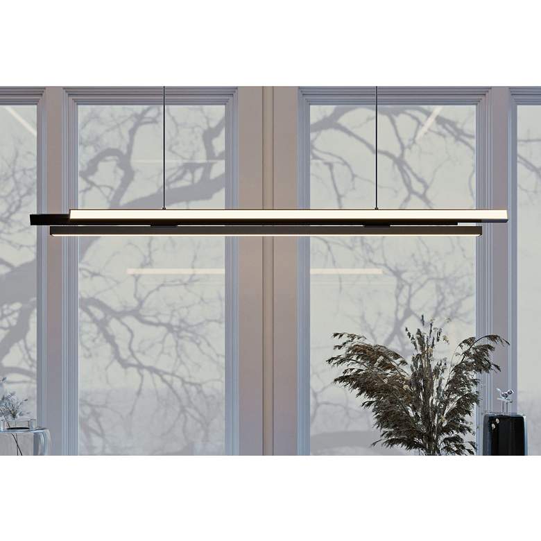 Image 2 AFX Indra 44" Wide Black Finish Modern LED Linear Pendant