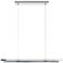 AFX Indra 44" Wide Satin Nickel LED Linear Pendant