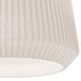 AFX Isla 11" Wide Frosted White Ribbed Glass Mini Pendant