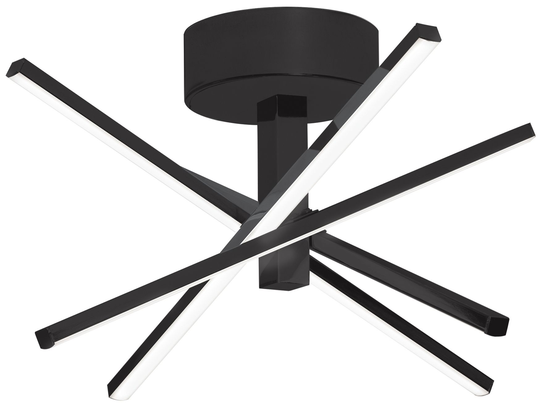 AFX Jaxx 15" Wide Black LED Ceiling Light with White Lens 315Y2