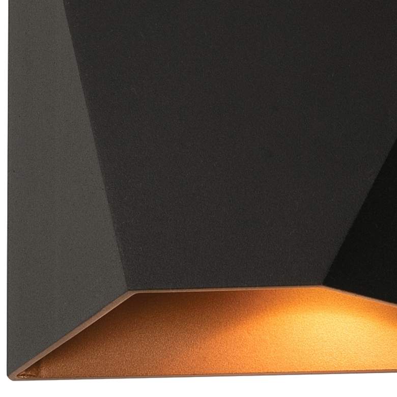 Image 2 AFX Kylo 8" High Black Finish Modern LED Outdoor Wall Sconce more views