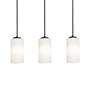 AFX Leo 36" Wide 3-Light White Glass Modern Linear Pendant in scene