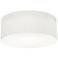 AFX Lighting Anton 12 1/4" Wide Modern White Linen Drum Ceiling Light