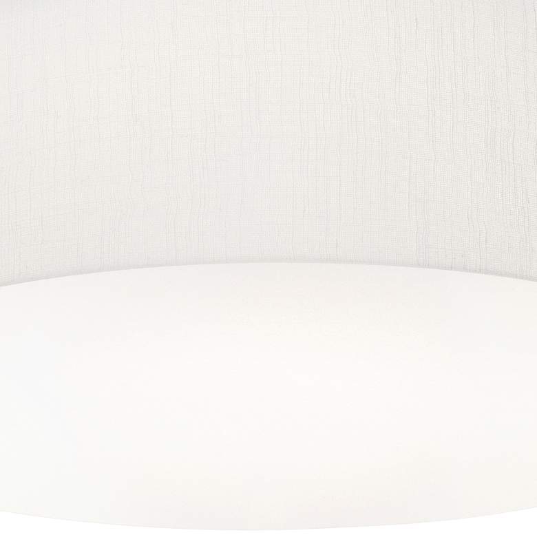 Image 2 AFX Lighting Anton 12 1/4" Wide Modern White Linen Drum Ceiling Light more views