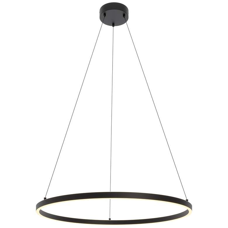 Image 2 AFX Lighting Glo 36" Wide Black LED Modern Ring Pendant Light