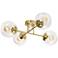 AFX Lighting Jamie 25" Wide Satin Brass 4-Globe Modern Ceiling Light