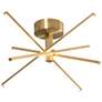 1_AFX Lighting Jaxx 19 3/4" Wide Satin Brass LED Ceiling Light