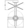 2_AFX Lighting Jaxx 19 3/4" Wide Satin Brass LED Ceiling Light more views