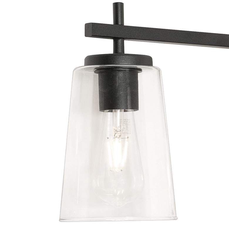 Image 3 AFX Lighting Joanna 32 1/4" Wide Black Metal 4-Light Bath Light more views