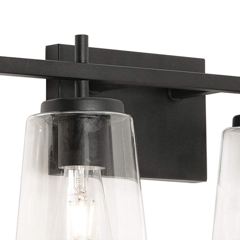 Image 4 AFX Lighting Joanna 32 1/4" Wide Black Metal 4-Light Bath Light more views