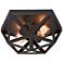 AFX Lighting Kai 12 1/4" Wide Modern Black Metal 2-Light Ceiling Light