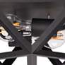 3_AFX Lighting Kai 12 1/4" Wide Modern Black Metal 2-Light Ceiling Light more views