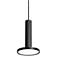 AFX Lighting Luna 8" Wide Black Modern LED Mini Pendant Light