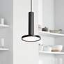 1_AFX Lighting Luna 8" Wide Black Modern LED Mini Pendant Light